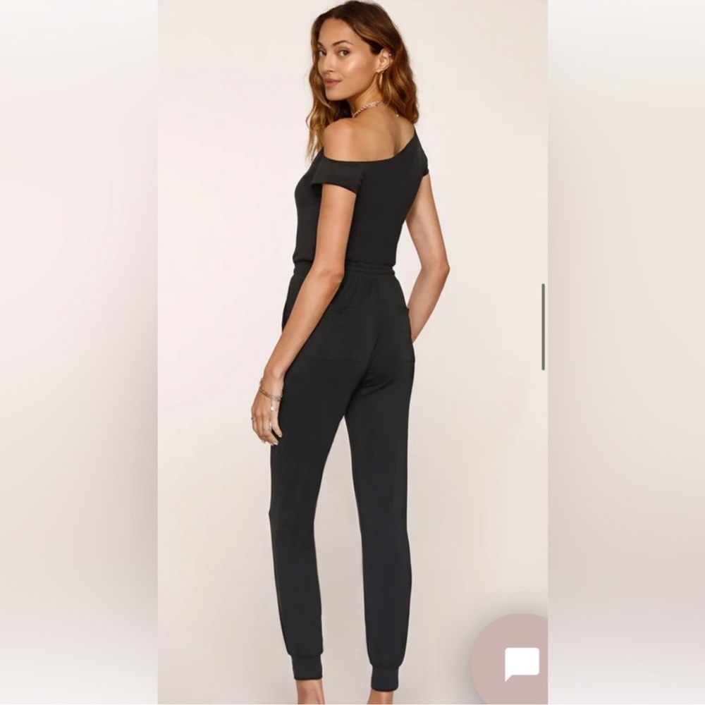 Heartloom Black Off-Shoulder Jumpsuit